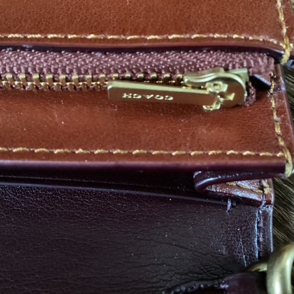 Authentic Hayden Foldover Crossbody Clutch In Coach Monogram Signature Canvas - Picture 4 of 11